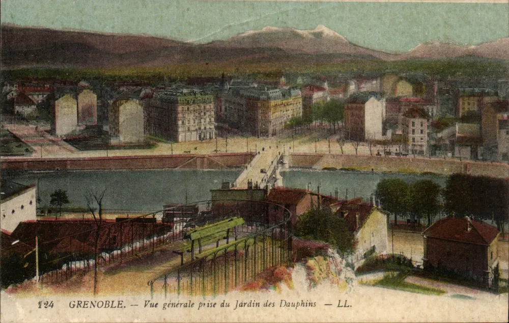Grenoble — Allgemeine Ansicht vom Jardin des Dauphins — LL. n°124 - Vorderseite