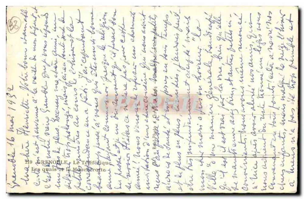 Grenoble — Le téléphérique et les quais de la Moucheotte — Cap - Verso