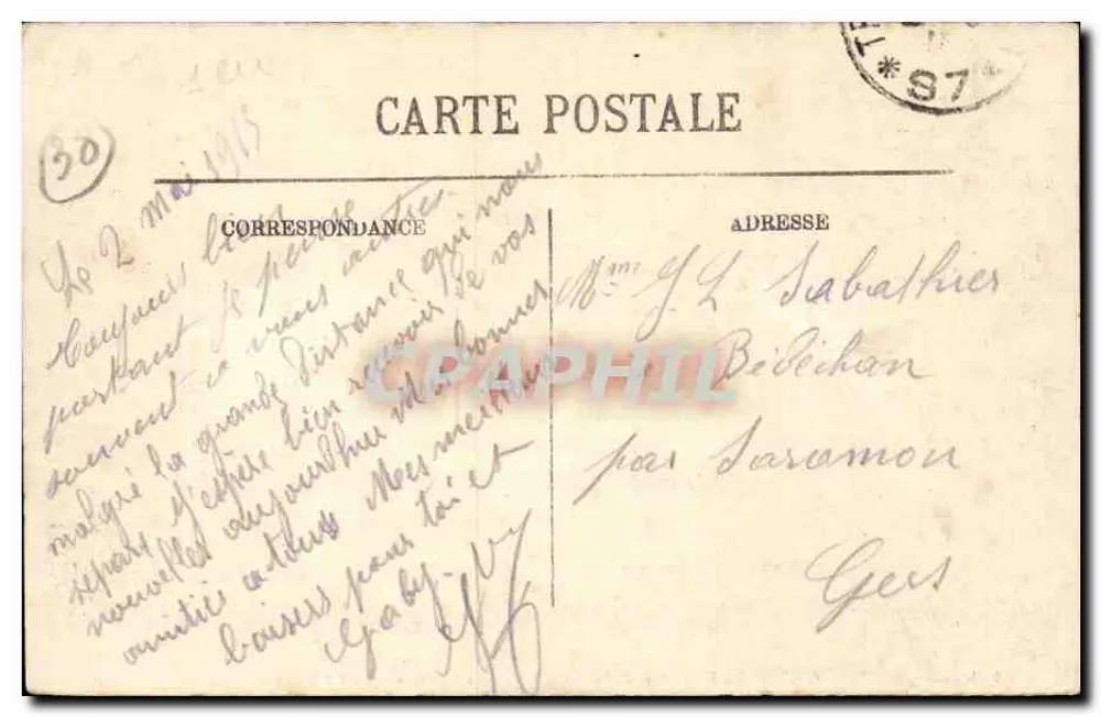 Grenoble — O Ponte da Esplanada e os Fortes — LL - Verso