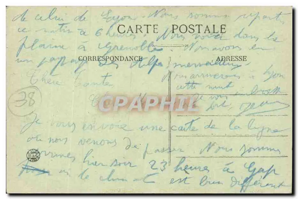 Ligne de Grenoble à Gap — Le Viaduc de Vif et la Vallée de la Gresse — E.R. — n°198 - Verso