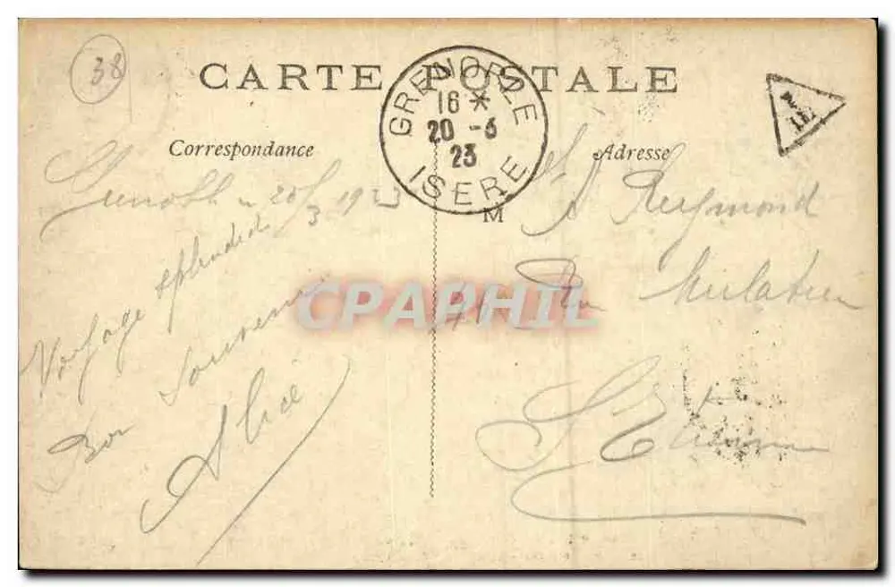 Dauphiné — Château de Vizille — La Porte du Connétable Lesdiguières - Verso