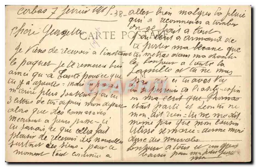 Corbas (Isère) — Avenida dos Acácias — Burnichon, editor - Verso
