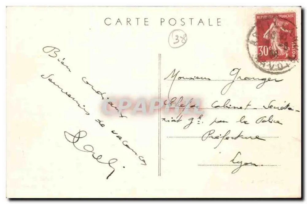 Allevard-les-Bains (Isère) — Vista Geral e o Hotel Splendid — editor Cim, n°20 - Verso