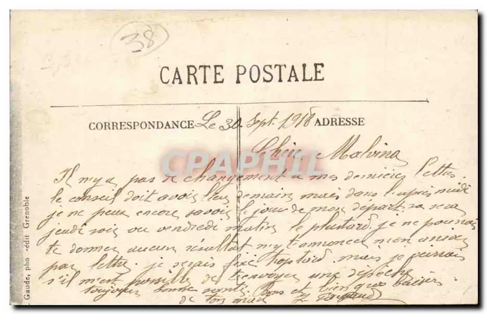 Dauphiné — La Cote-St-André — Allgemeine Ansicht - Rückseite
