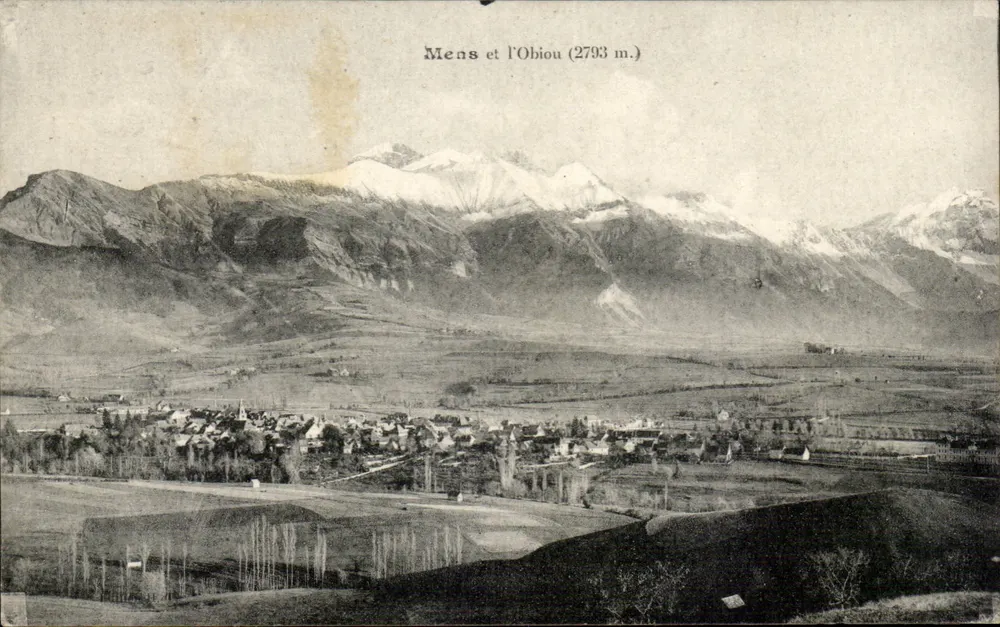 Mens und l'Obiou (2793 m.) — Panoramablick — unbekannter Verlag - Vorderseite