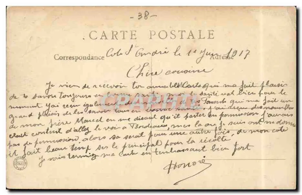 O Castelo de Bequaregard — A Côte-Saint-André (Isère) — B. F., Paris, « Lux » - Verso