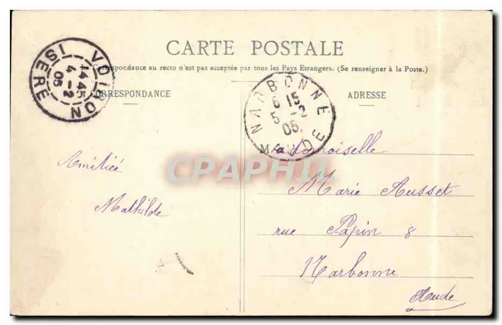 Voiron - L'Avenue de la Gare — J. L. à V. — editore J. L. à V. - Verso