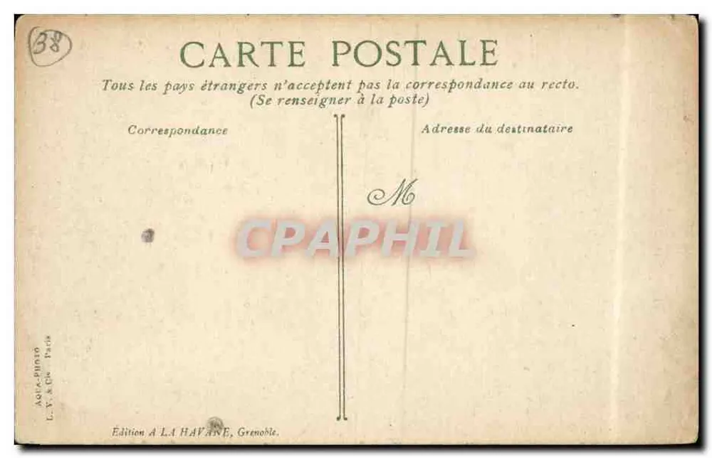 सैसेनाग - फैडल किला - संस्करण A. L. Havane, Grenoble - पीछे