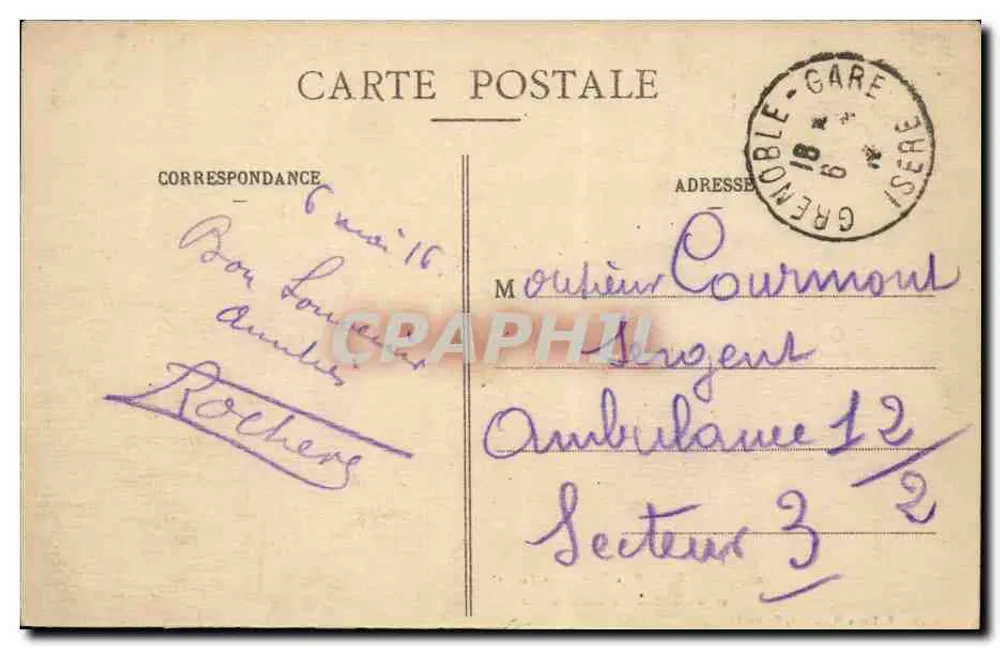 Grenoble - Rue Félix-Poulat und die Modernen Galerien — Edition Modernen Galerien, Grenoble, n°66 - Rückseite