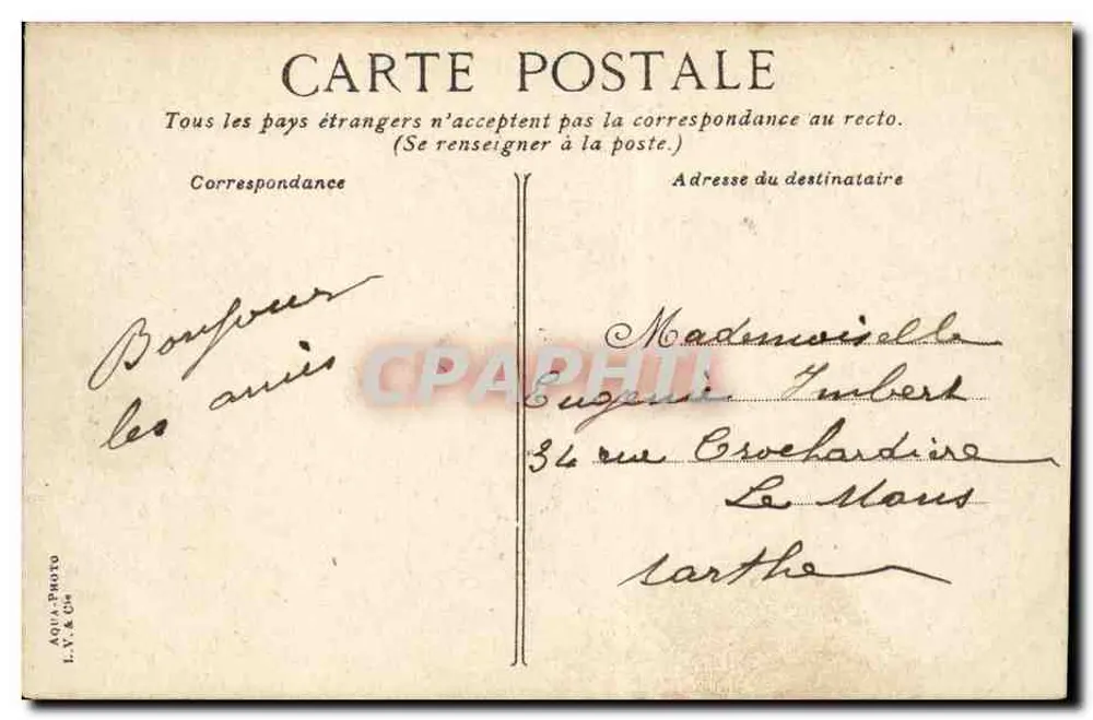 Grenoble — O boulevard Gambetta — editor Aqua-Photo, L.V.X. CH - Verso