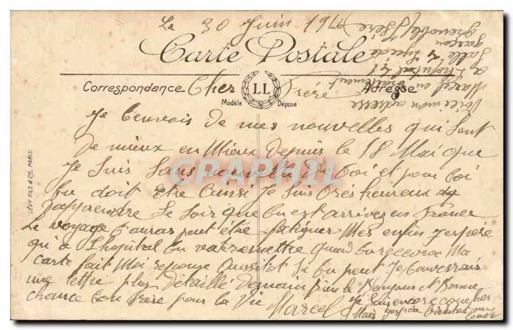 Grenoble — Der Isère, die Quais, die Gauloise Lady — LL. - Rückseite