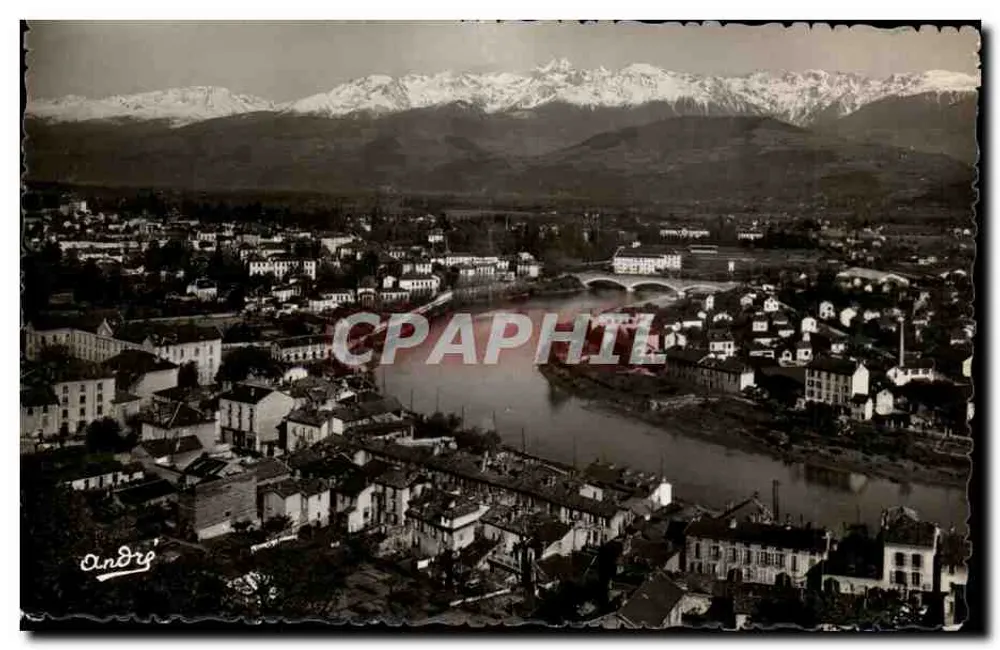 Grenoble-La Tronche — Allgemeiner Blick, die Isère und die Alpen — Edition d'Art Andrés, Grenoble - Vorderseite