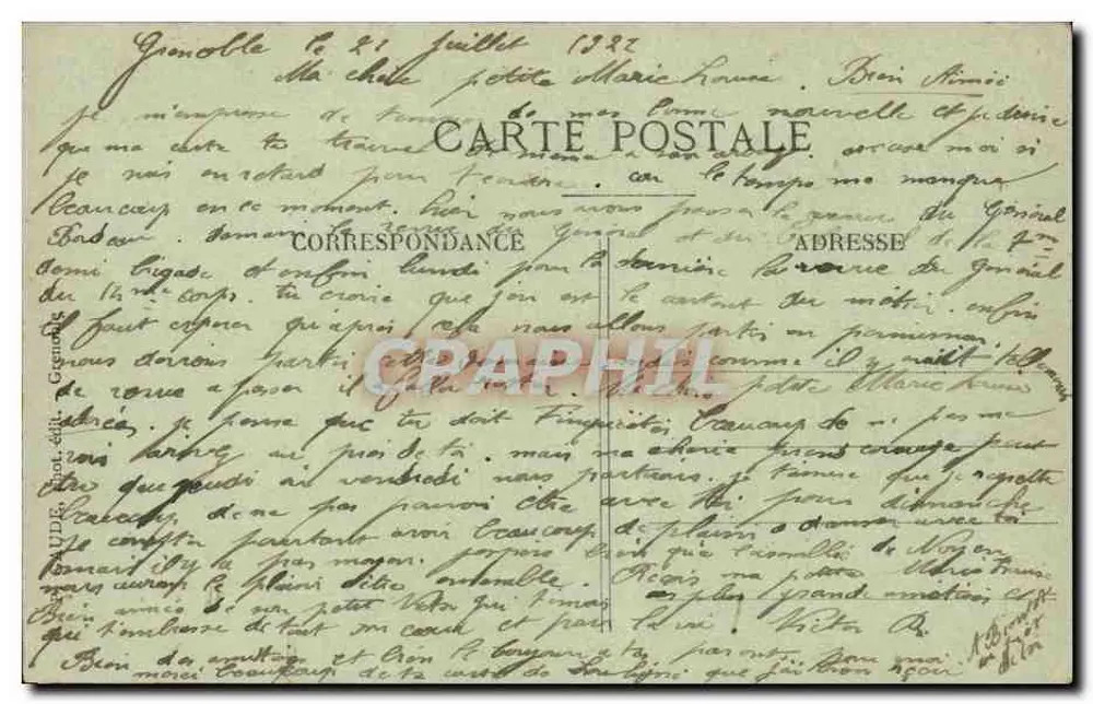 Grenoble — Caserne des Chasseurs Alpins — Quartier Bayard - Rückseite