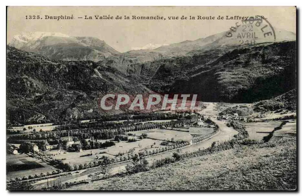 Dauphiné — Die Tal der Romanche, Aussicht von der Route de Laffrey — unbekannter Verleger, Nr. 1325 - Vorderseite