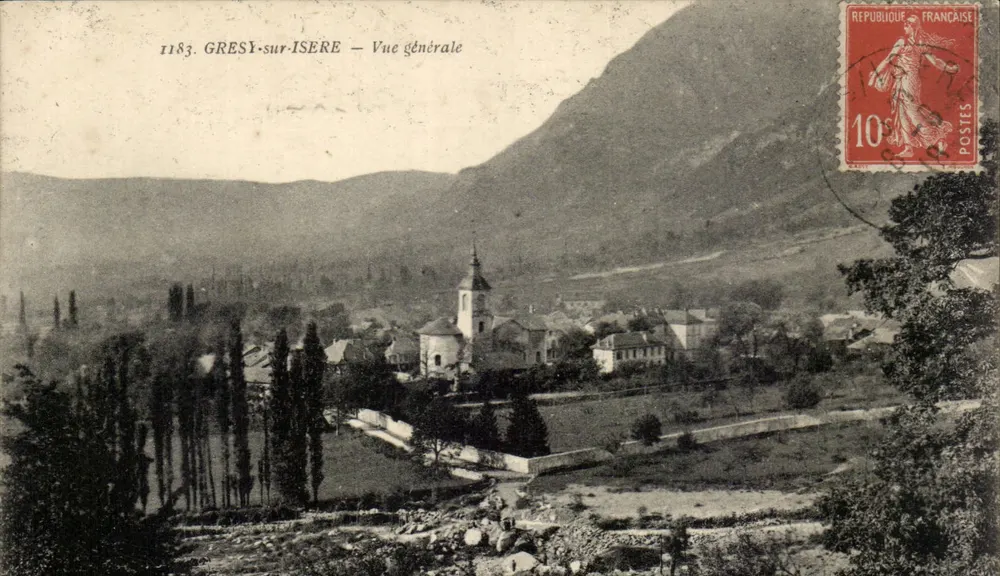 Gresy-sur-Isère — Ogólny widok — Wydawca nieznany, nr 1183 - Awers