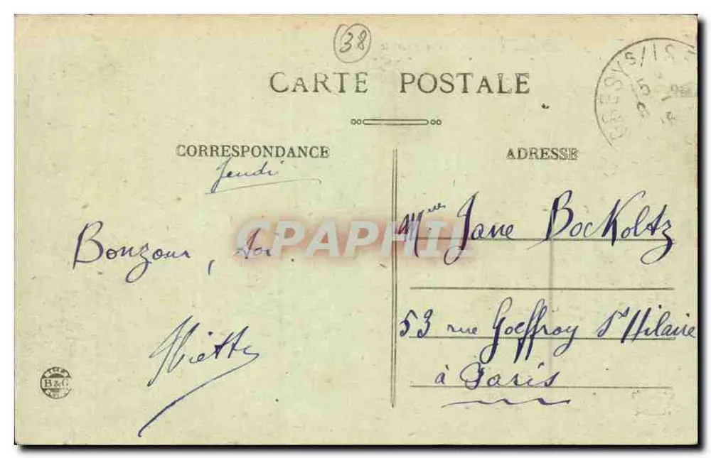 Gresy-sur-Isère — Ogólny widok — Wydawca nieznany, nr 1183 - Rewers