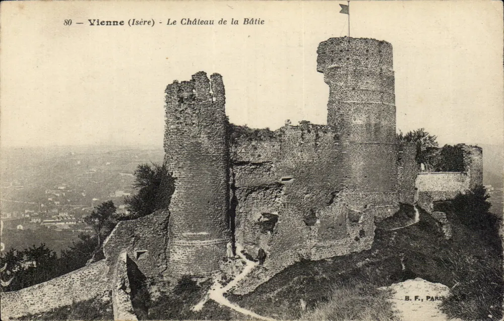 Vienne (Isère) - O Castelo da Bátie — B. F., Paris - Frente