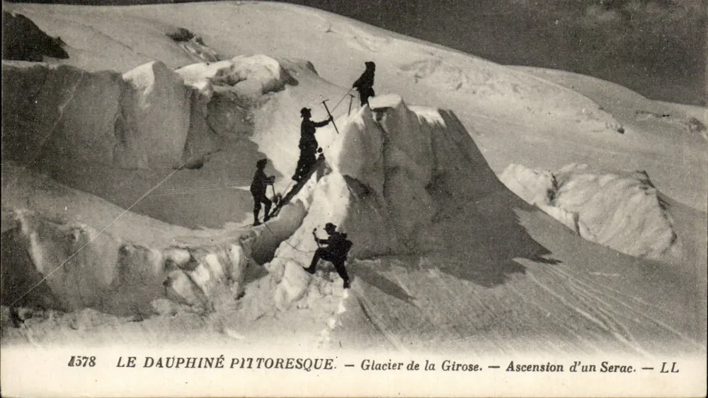 Das Pictorische Dauphiné — Glacier de la Girose — Besteigung eines Seracs — LL - Vorderseite