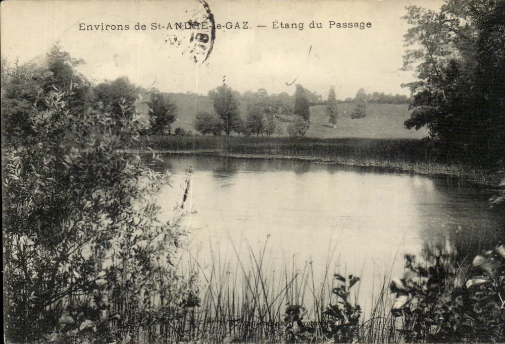 St-ANDRE-e-GAZ 주변 — Passage 연못 — 익명 발행사, 시리얼 번호 미확인 - 앞면
