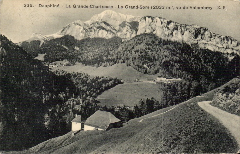 La Grande-Chartreuse - Le Grand-Som (2033 m.) von Valombrey gesehen - E. R. - n°235 - Vorderseite