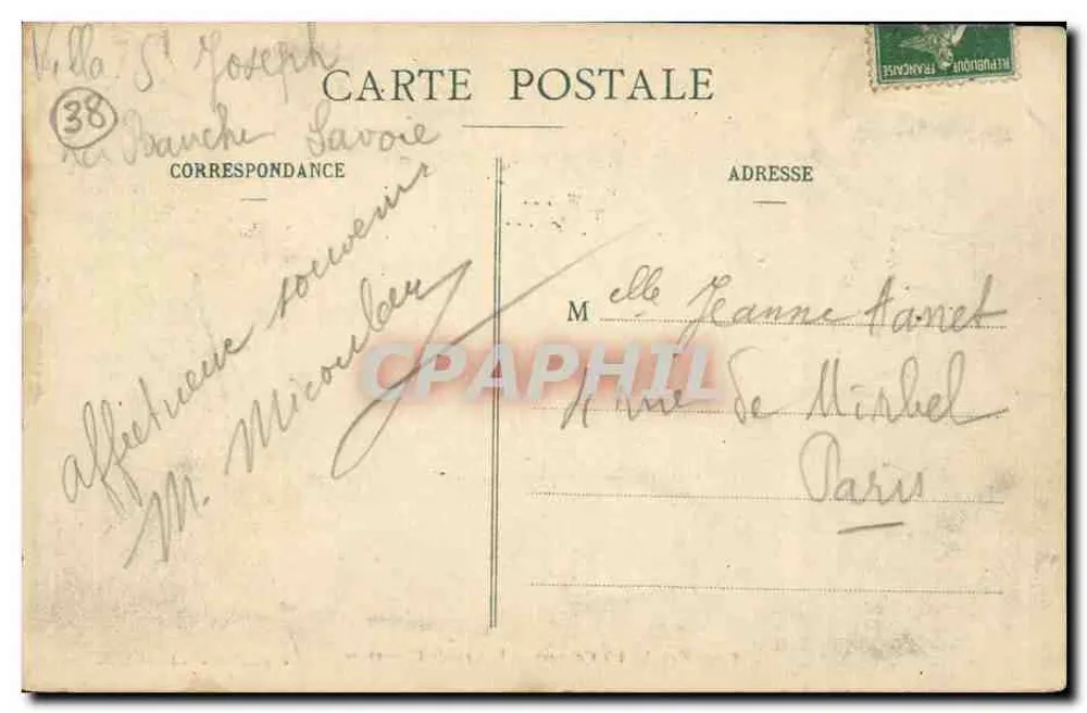 Dauphiné - Mosteiro da Grande Chartreuse — Cliché A. V. - Coleção L. P., Grenoble - Verso