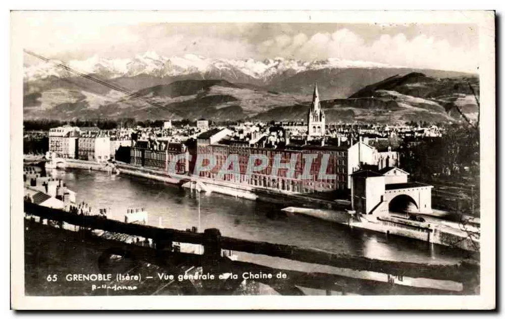 Grenoble (Isère) — Allgemeiner Blick auf die Kette — Edition La Cigogne, Nr. 65 - Vorderseite