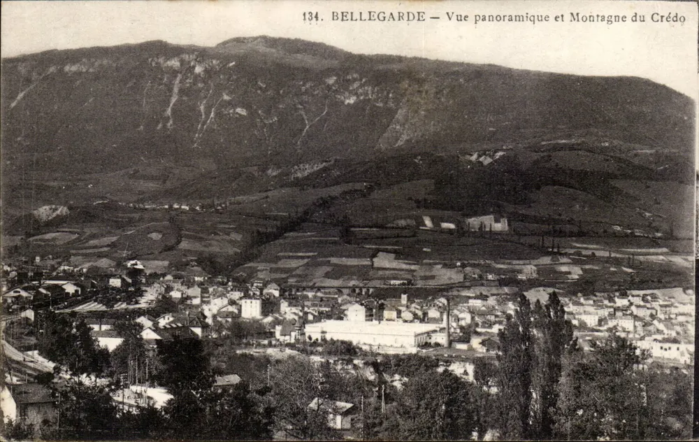 Bellegarde — Panoramablick und Montagne du Crédo — n°134 - Vorderseite