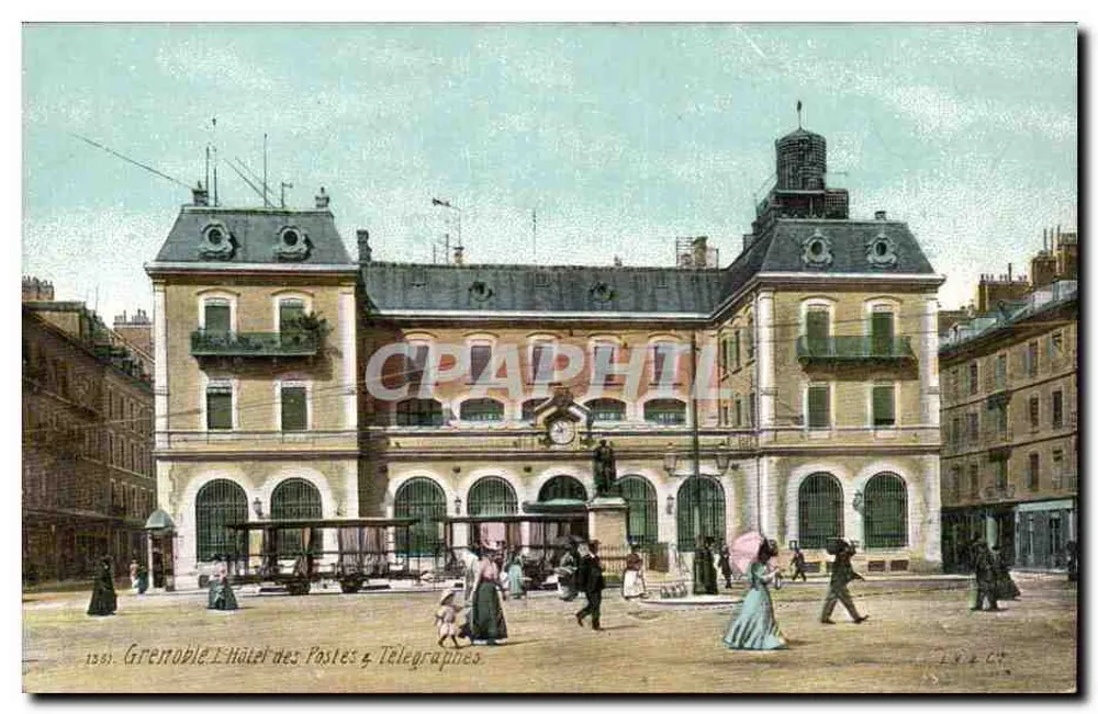 Grenoble - Hotel Pocztowy i Telegraficzny — wydawca L.P. & Cie, nr 1361 - Awers
