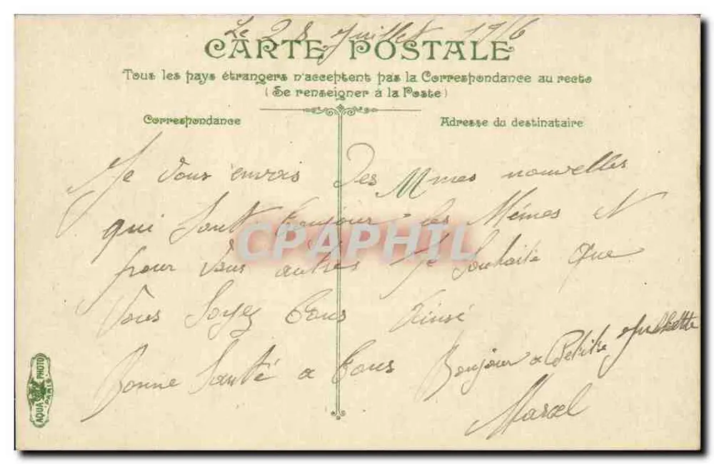 Grenoble - Hotel Pocztowy i Telegraficzny — wydawca L.P. & Cie, nr 1361 - Rewers
