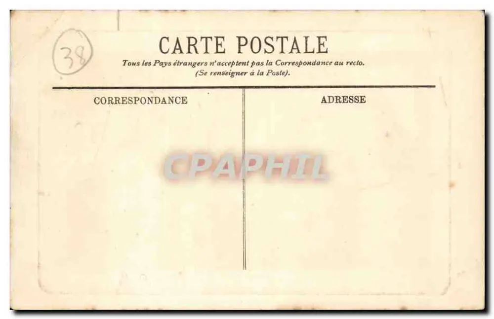 Cascade à Passenage — vue pittoresque — éditeur L.D. (imprimé en bas à droite) - Rewers