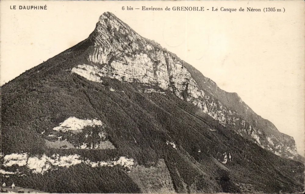 O Casque de Néron (1305 m) — Environs de Grenoble — editor LE DAUPHINÉ, n° 6 bis - Frente