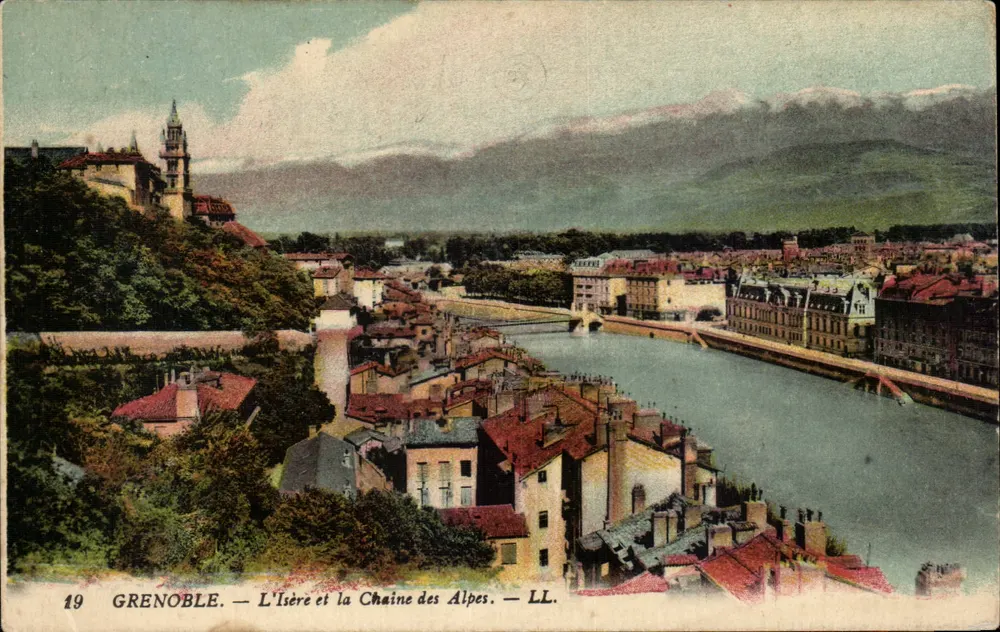 Grenoble — Die Isère und die Alpenkette — LL. - Vorderseite