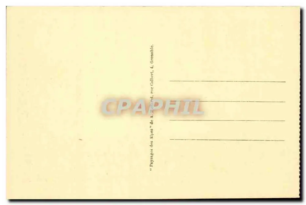 Grenoble — Der Teleféric der Bastille, die Isère und Sainte-Marie — Serie 6.083, Verleger A. Aljios - Rückseite