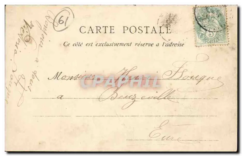 Nonant-le-Pin — Entrada da Cidade — A Normandia, Bilhete postal antigo n°6 - Verso