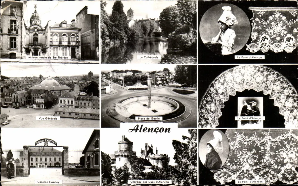 Alençon — vista panorâmica e monumentos — editor Lyautey - Frente