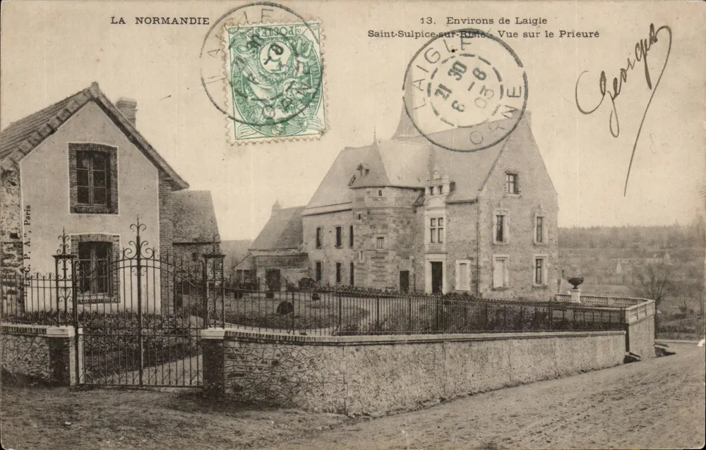 Saint-Sulpice-sur-Risle — Blick auf das Priory — Antike Ansichtskarte Paris - Vorderseite