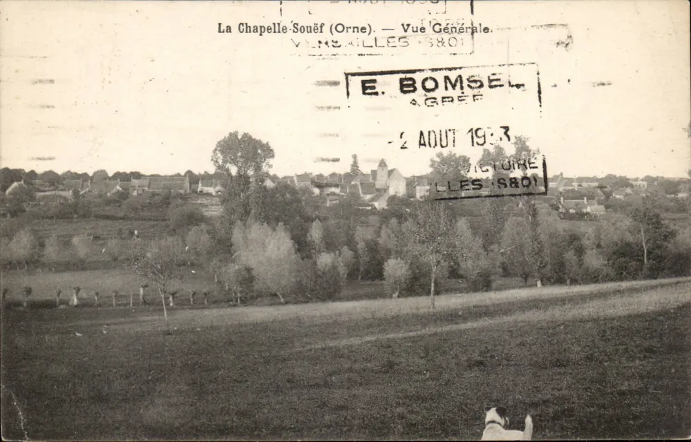 La Chapelle-Souéf (Orne) — Vista Geral — E. Bomsel, Agreé - Frente