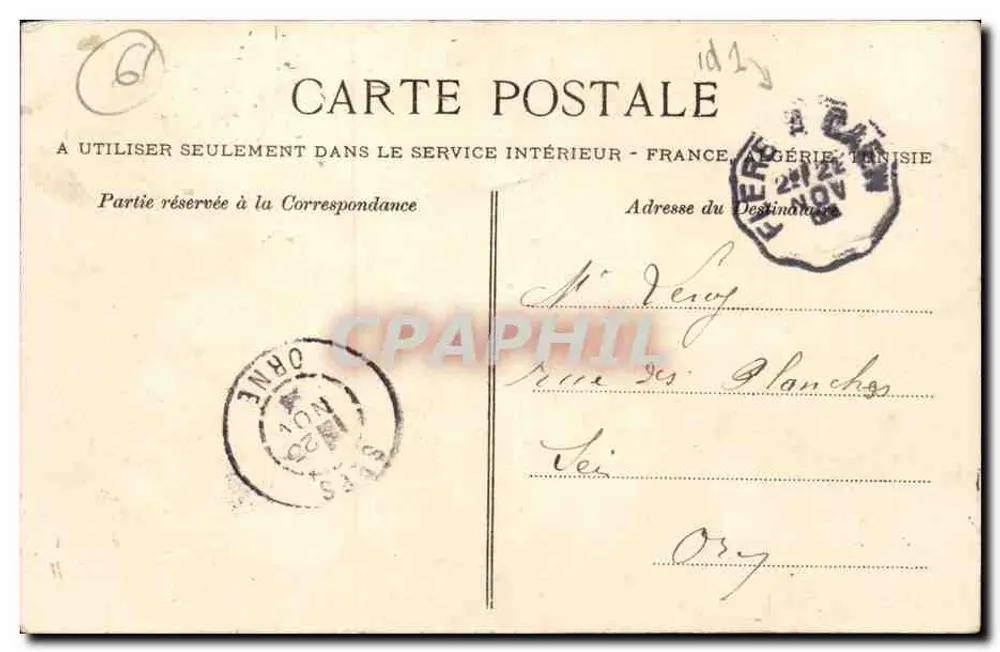 Thury-Harcourt — O Castelo, as Dependências e o Lago — C.P.A. n°6 - Verso