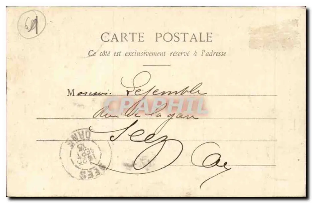 Argentan - Via St-Martin — parata militare — editore non visibile - Verso