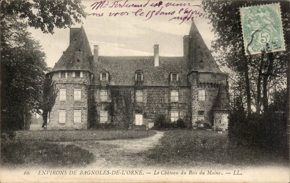 Umgebung von Bagnoles-de-l'Orne — Schloss du Bois du Maine — LL. - Vorderseite