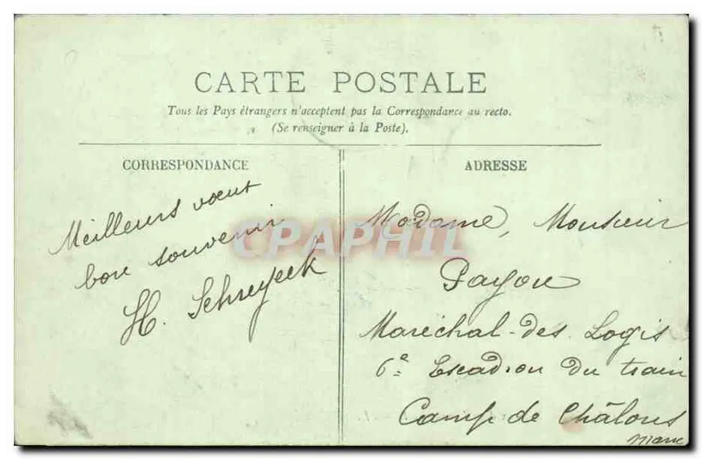 Calais — Boote im Vorhafen — LL. — Verlag LL, Nr. 90 - Rückseite