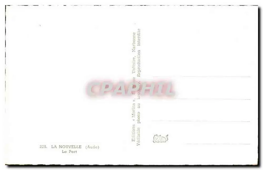 Le Port (Aude) — Hafen von Narbonne — « Morina » Editions - Rückseite