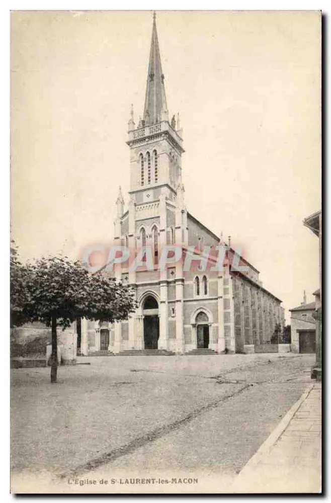 A Igreja de S. Laurent-lès-Mâcon — editor não visível, número de série não visível - Frente
