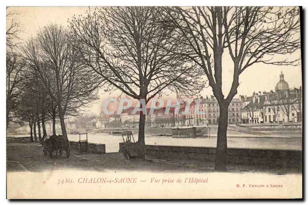Chalon-sur-Saône — Ansicht vom Krankenhaus — B. F. Chalon-sur-Saône - Vorderseite