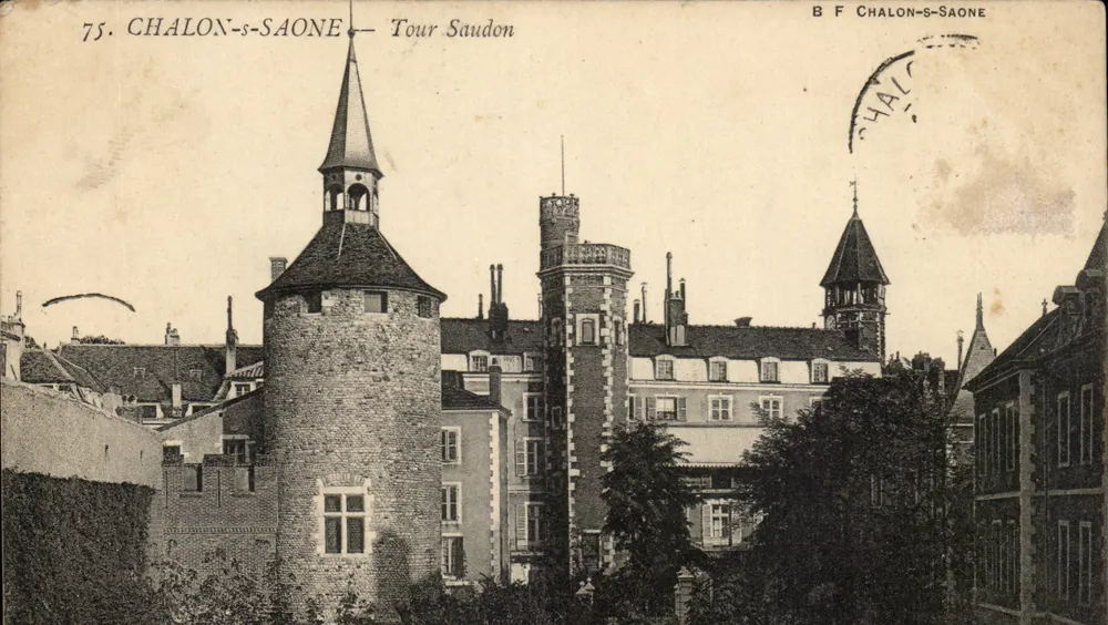 Chalon-sur-Saône — Torre Saudon — B F Chalon-saône - Frente