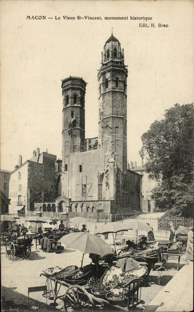 Macon — Das alte St-Vincent, historisches Denkmal — Verlag H. Bran - Vorderseite