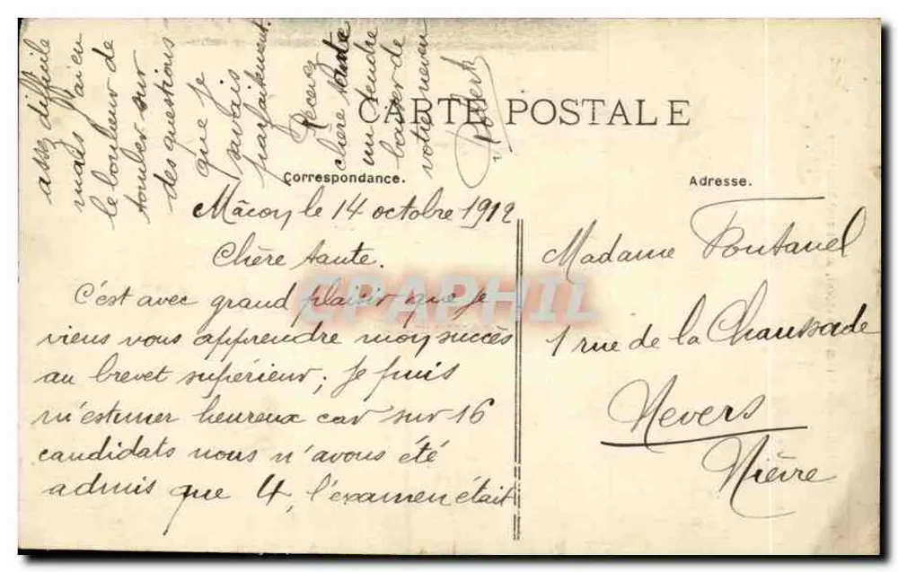 Macon — Das alte St-Vincent, historisches Denkmal — Verlag H. Bran - Rückseite