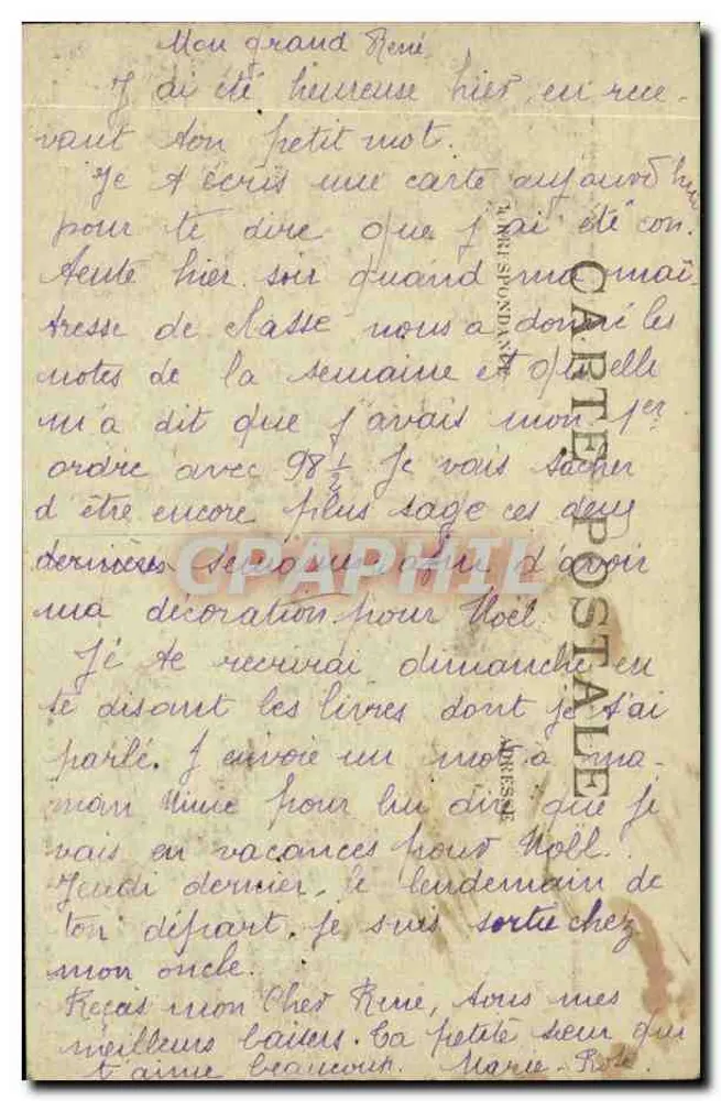 AUTUN — Escola de Cavalaria — Fototipia J. Coquegniot, Autun - Verso