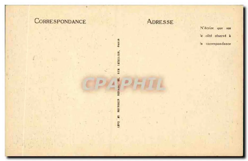 Autun - Interior da Catedral de São Lazaro — Editor Taverne & Impr. Autun, n° 57 - Verso