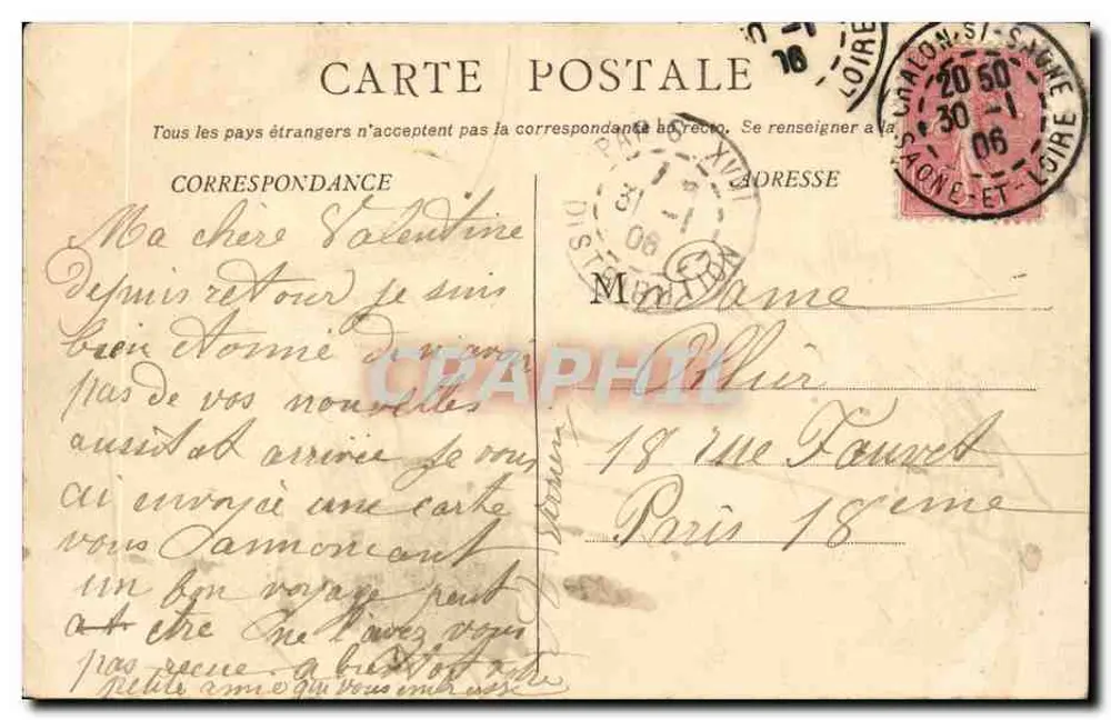 Castelo de Sassangy — Coleção dos castelos da Borgonha — Fototipia Bourgeois Frères Chalon s S - Verso